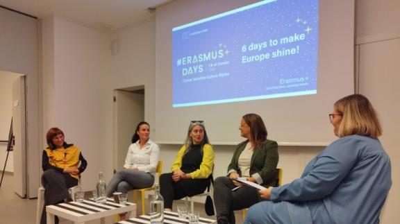 Na živoj knjižnici događanja #ErasmusDays predstavile smo svoje Erasmus projekte